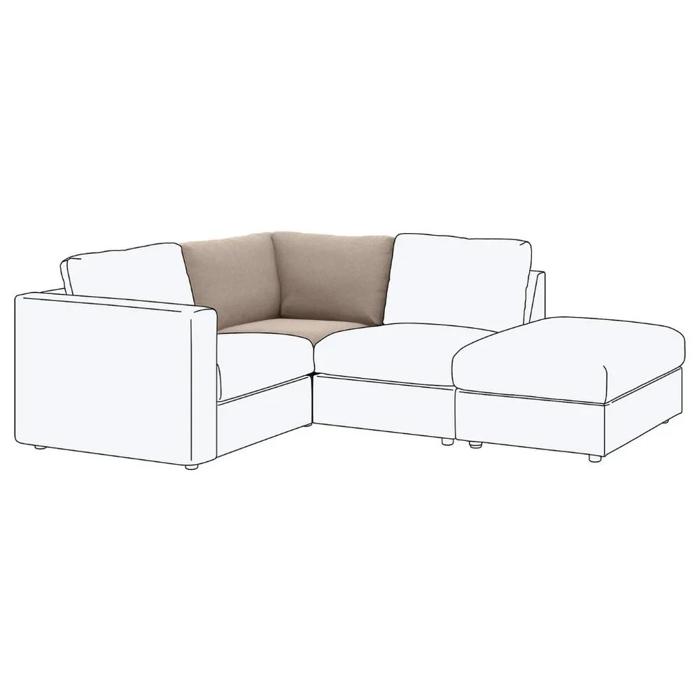 New in box ! IKEA FINNALA Cover For Corner Section Tallmyra Beige 604.548.56